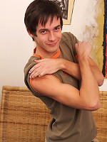 Lucas grabs his cock and poses for you.